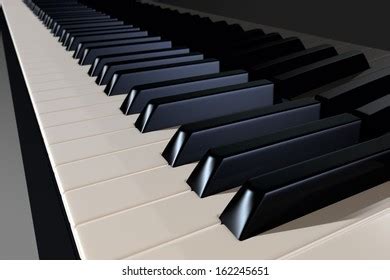 Piano Keyboard D Rendering Stock Illustration Shutterstock