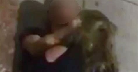 Oh My Lord Couple Caught On Cctv Performing Sex Act On Pavement Just Feet From Graveyard