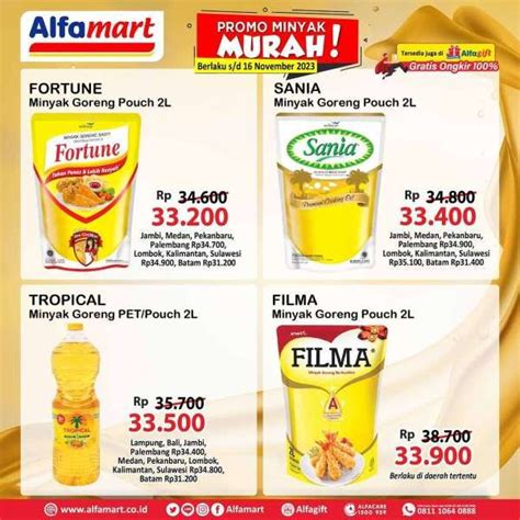 Promo Alfamart Minyak Goreng Murah Sampai 16 November 2023 Banyak