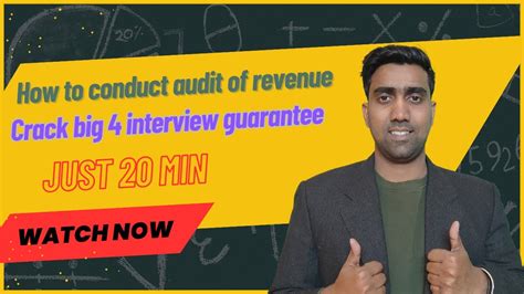 How To Conduct Audit Of Revenue Big 4 Interview Questions