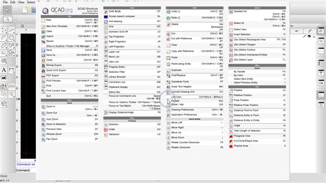 Qcad Tutorial Keyboard Shortcuts