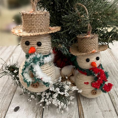 Snowman Christmas Ornament - Etsy