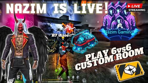 New Live NazimGaming FFLive Customs And Wins Redem Code Diamonds FF