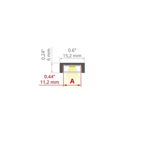 Led Profilis Micro Alu Anoduotas Juodas M