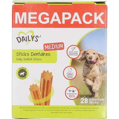 Sticks Dentaires Dailys Medium Pour Chiens Moyens