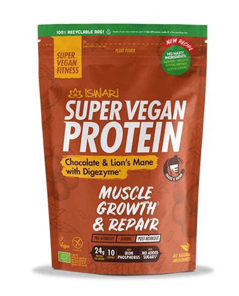 Iswari Super Vegan Protein Chocolate Y Melena De Leon G Bio