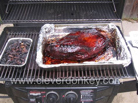 Tender Juicy Texas Brisket On A Gas Grill Gas Grill Recipes Beef