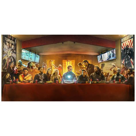 Avengers Shawarma Painting