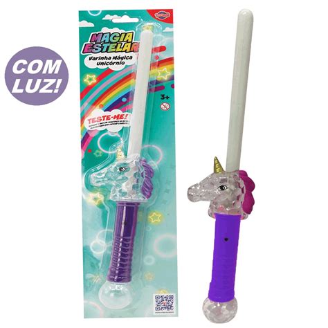 Brinquedo Varinha Magica Unic Rnio Roxo Magia Estrelar Toyng No Shoptime