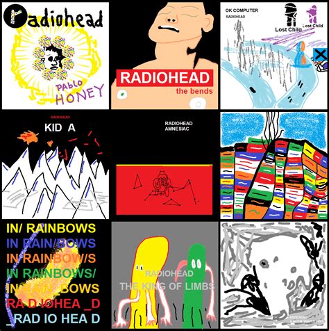 Radiohead Albums On Budget Rfakealbumcovers