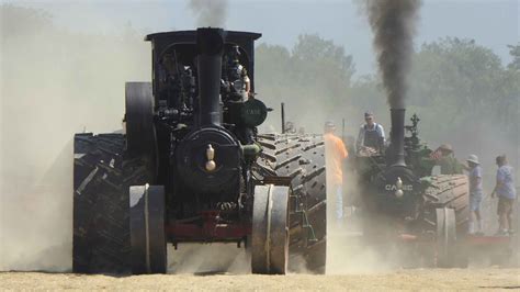 Steam Engine Tractors Plowing At Half Century Of Progress Show 2023