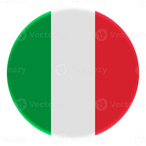 3d Bandera De Italia En El Círculo De Avatar 18880280 Png