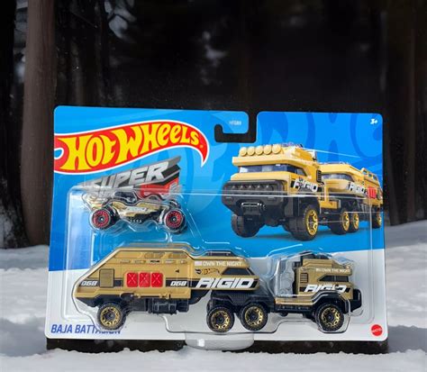 Hot Wheels Super Rigs Gold Baja Battalion With India Ubuy