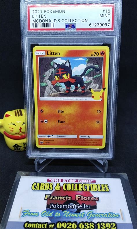 Pokemon Graded Card Psa 9 Litten 15 Mcdonalds Collection Year