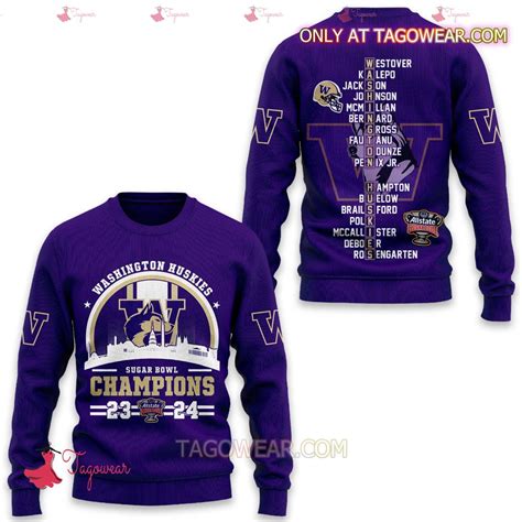 Washington Huskies Sugar Bowl Champions 2023 2024 T-shirt, Hoodie ...