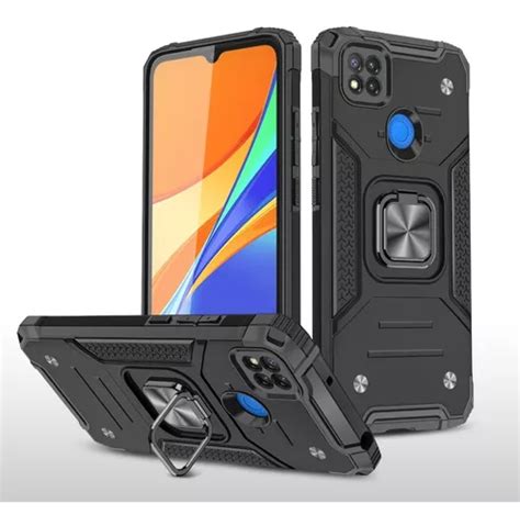 Funda Xiaomi Redmi 9c Luxury Cristal Templado 9d Meses Sin Interés