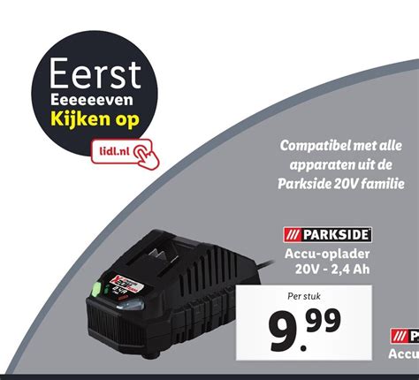 Parkside Accu Oplader V Ah Aanbieding Bij Lidl