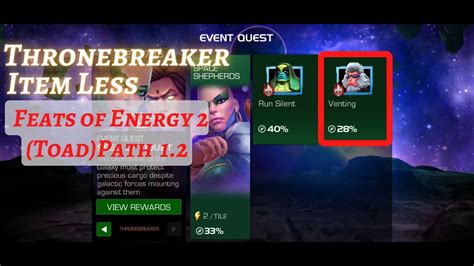 Mcoc Eq 12 Feats Of Energy 2 Path Venting Seed Of Doubt Throne Breaker Item Less