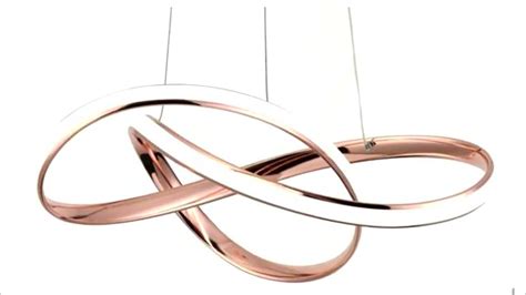 Lustre Pendente Moderno Infinity Led W Rose Multicor Bivolt Planet