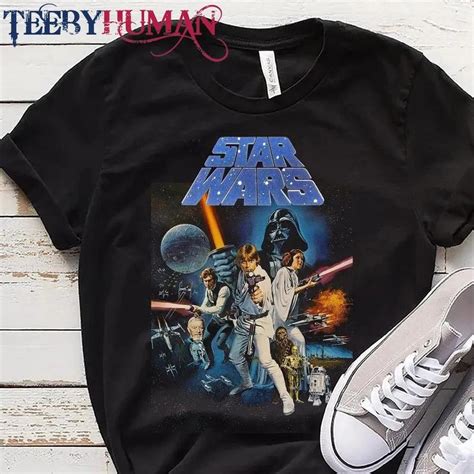 Star Wars Vintage Movie Poster Tshirt Disney Star Wars Vintage Tee