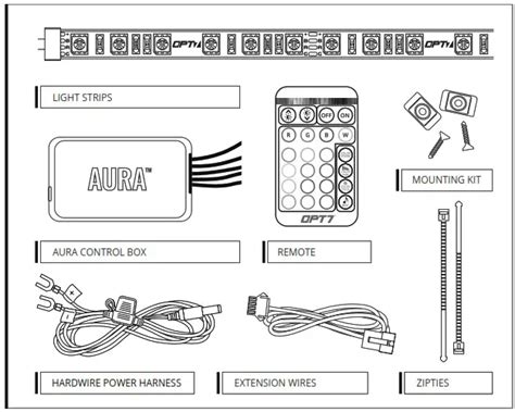 Opt Lighting Aura Boat Interior Single Row Lighting Kit Installation Guide