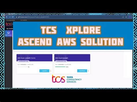 Tcs Xplore Ascend Aws Cloud Solution Tcs Xplore Solution To Get