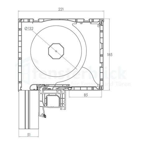 Detailzeichnungen Aufsatzrollladen Exte Elite XT Fensterblick De