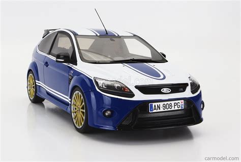 Otto Mobile Ot1010 Scala 118 Ford England Focus Rs Mkii 2010 24h Le Mans Tribute Blue White