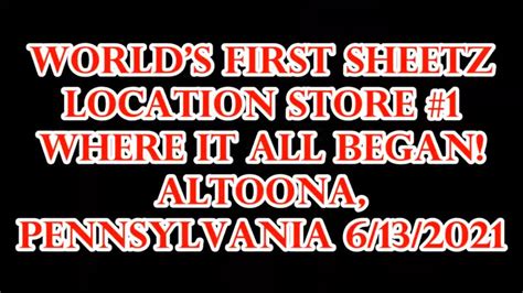 World's First Sheetz Location Store #1 History Made To Order! Where It ...