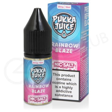 Rainbow Blaze Nic Salt E Liquid By Pukka Juice