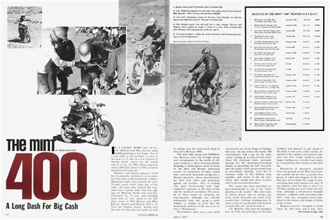 The Mint 400 | Cycle World | JULY 1971