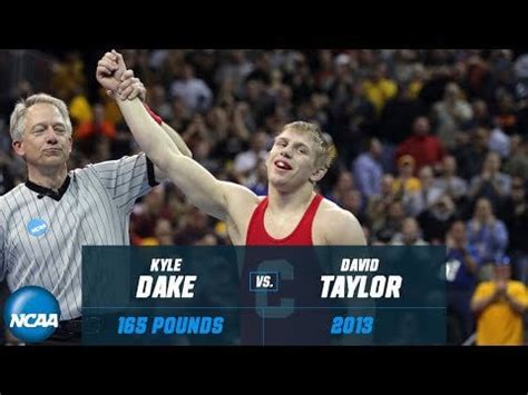 Kyle Dake vs. David Taylor: 2013 NCAA title match at 165 pounds : wrestling