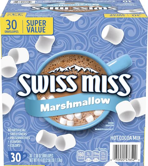 Swiss Miss Hot Cocoa Mix With Marshmallows 30 Envelopes Amazon Ca Grocery Gourmet Food