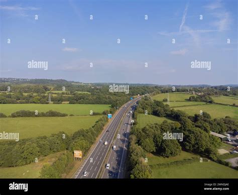 Aerial Views Around Peterston Super Ely Vale Of Glamorgan And M4