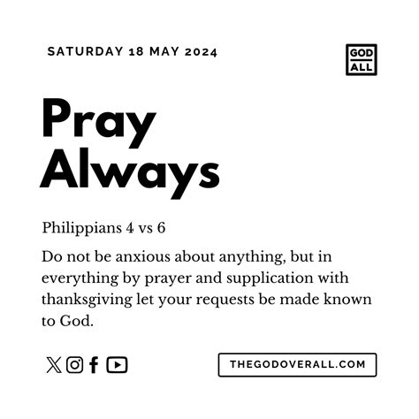 Daily Bible Verse Philippians 4 Vs 6 Saturday 18th May Encouragement