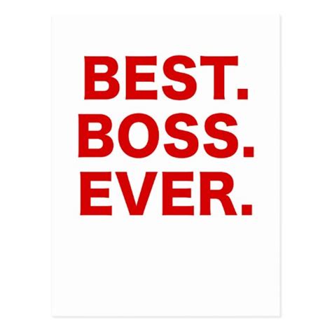 Best Boss Ever Post Cards | Zazzle