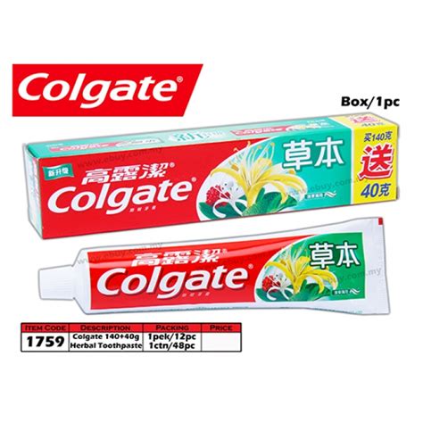 1759 Colgate Herbal Toothpaste 140g Free 40g