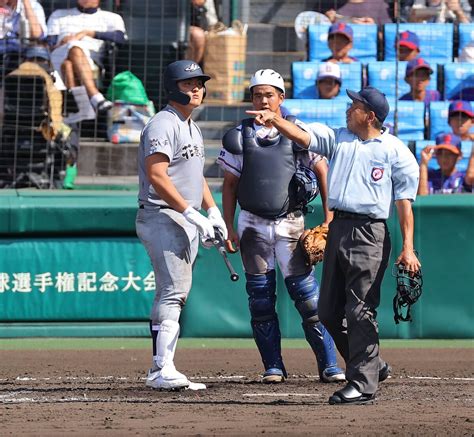 【甲子園】花巻東・佐々木麟太郎、第3打席は申告敬遠 Mlbで勝負避けられている先輩・大谷翔平と一緒 ライブドアニュース