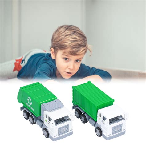 EZSPTO Garbage Truck Model for Kids,Garbage Trucks,2 Pcs Children ...