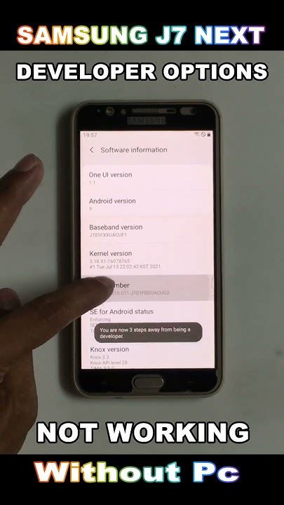 How To Enable Developer Options On Samsung Galaxy J7 Next Enable Oem