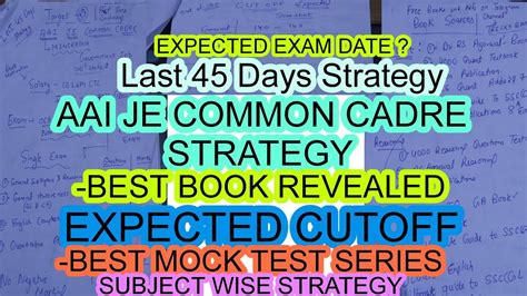 Best Strategy For AAI JE Common Cadre Last 45 Days Strategy For Aai