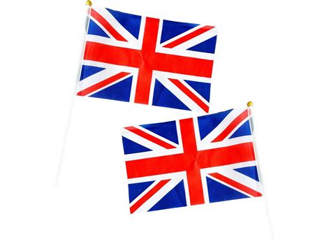 Union Jack Waving Flags 6pk