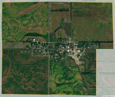 Map of Badger town, South Dakota - Thong Thai Real