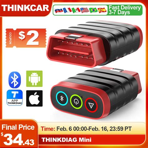 Thinkcar Thinkdiag Mini Obd Esc Ner Bluetooth Todos Los Coches Sistema