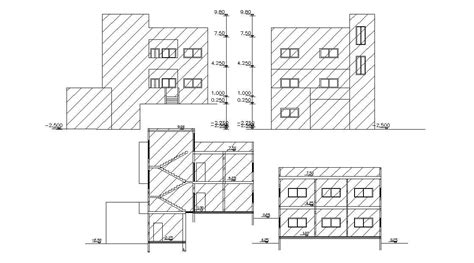 1440 Square Feet House Design Autocad File Cadbull