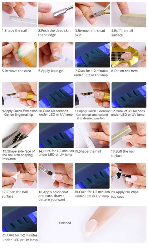 Ur Sugar Ml Acrylic Poly Extension Gel Quick Building Gel Polish Clear Pink Nude Nail Tips