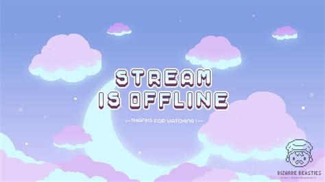 Cute Twitch Offline Banner Not animated Pixel Art Static | Etsy