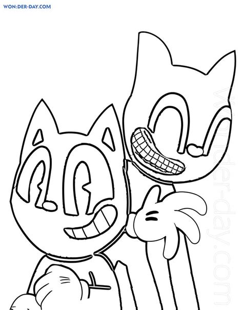 Cartoon Cat coloring pages for free printing — WONDER DAY — Coloring ...