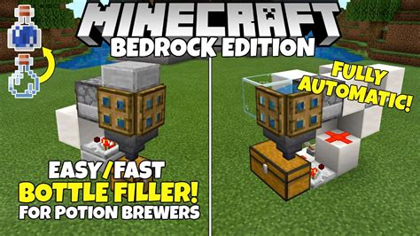 Minecraft Bedrock Fully Automatic Bottle Filler Potion Brewer Addon