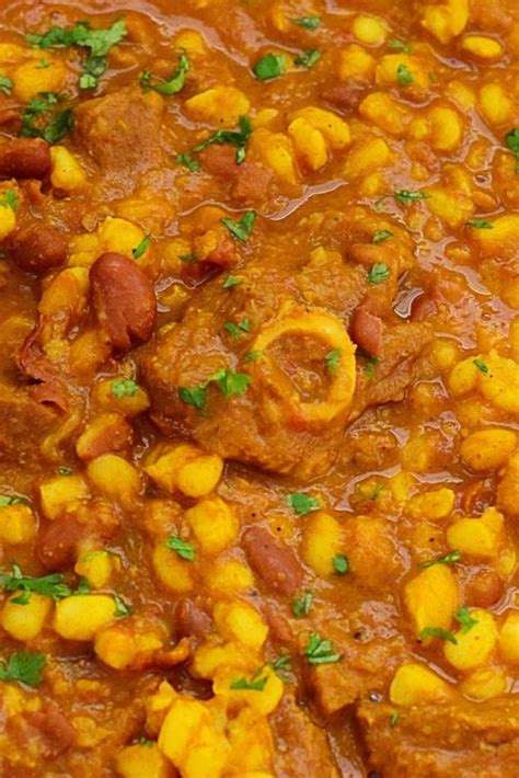 Curried Samp And Beans With Lamb Recipe Curry Cooking Beans Curry